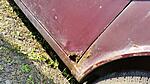 Corner of the door damage, bonus was there were already 4 corner repair panels in the car made by Jeff Day